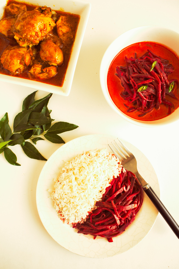 Coconut milk and spices in the curry bring out the sweetness of beetroot, which makes you crave for more. This healthy Sri Lankan beetroot curry is a must-try! 