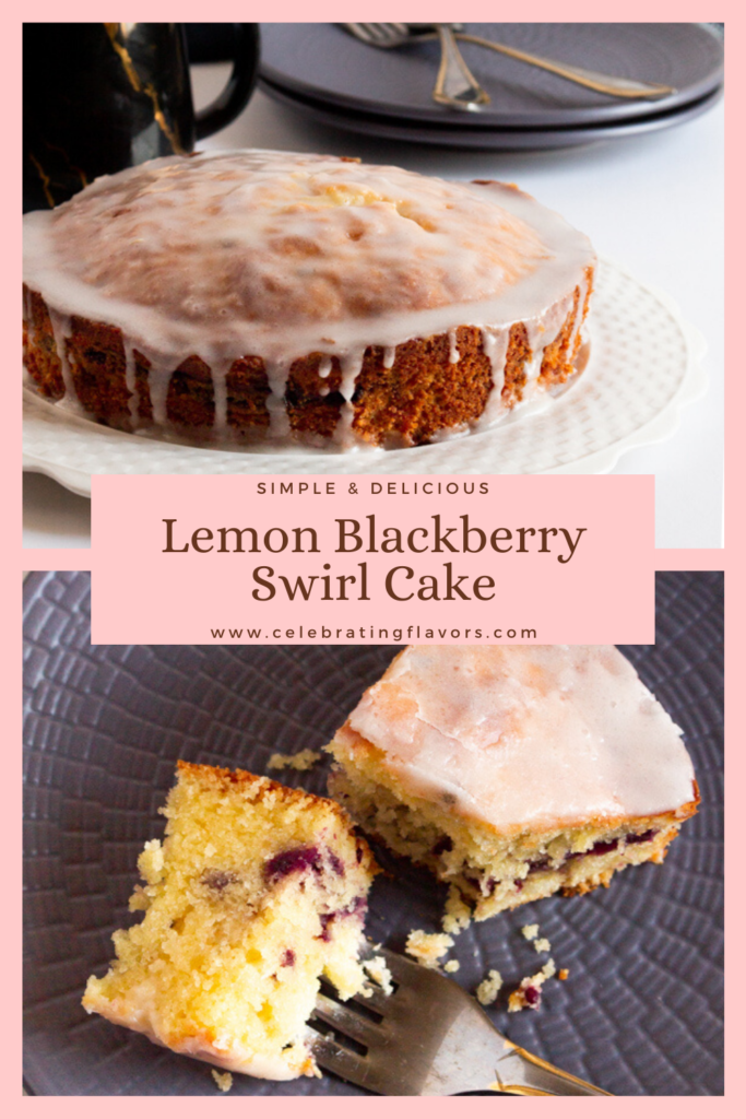 Lemon blackberry cake