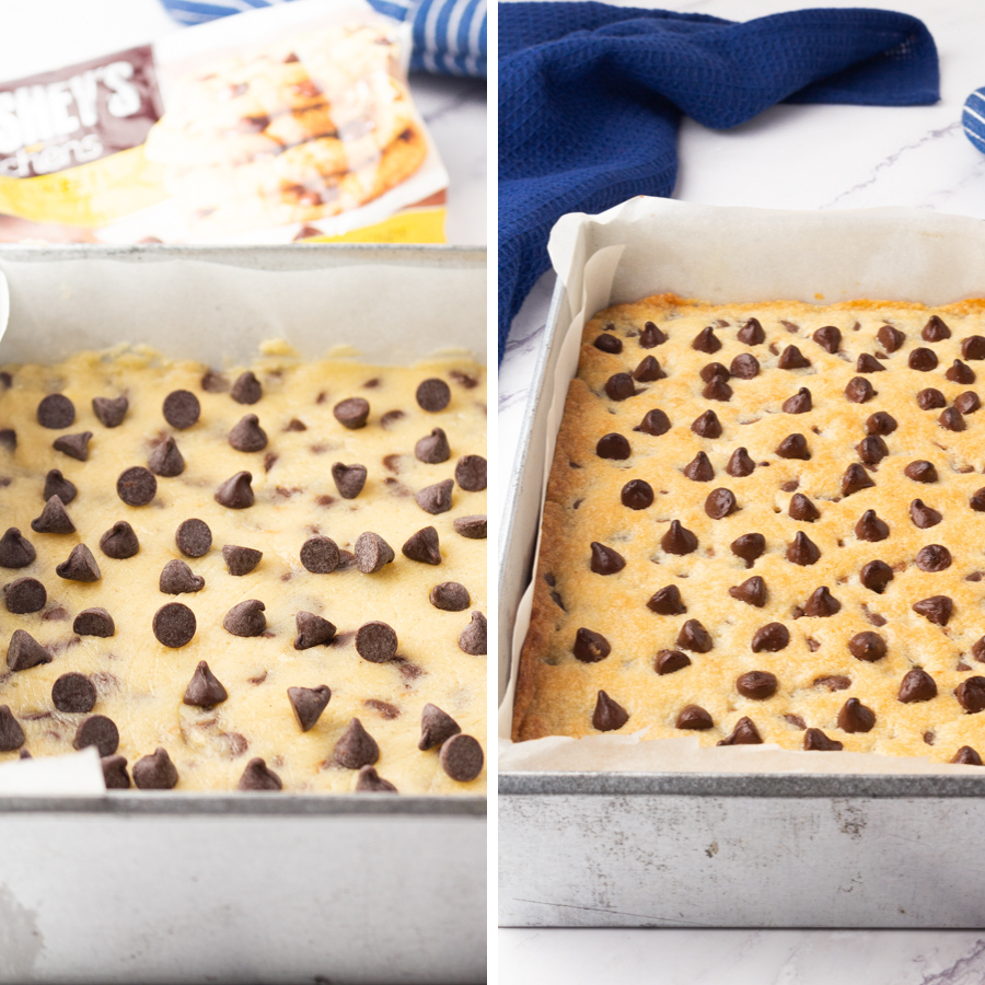 How to make easy chocolate chip cookie bars
