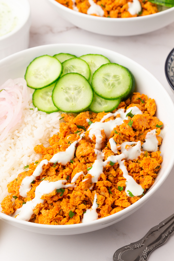  healthy Tandoori Chicken rice bowls