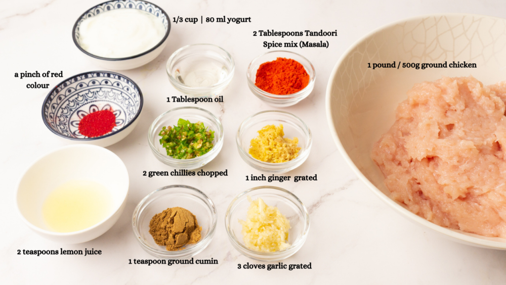 How to make tandoori chicken with ground chicken