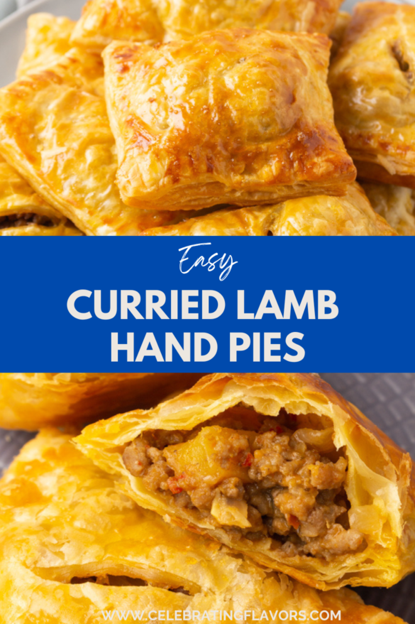 Easy Curried Lamb Hand Pies - With Puff Pastry